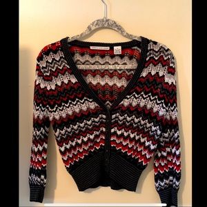 RARE Cotton Autumn Cashmere Short V-Neck Cardigan
